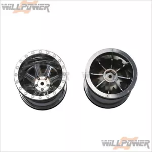 Rueda de camión Monster (cromo) 2,2 x 2,4 #CQ0603 (RC-WillPower) CEN Q-Series - Imagen 1 de 3