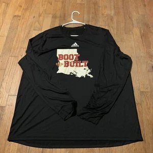Adidas Men’s ULM Boot Built LS Shirt Sz. 2XL NEW EK0123 Black LT - Picture 1 of 2