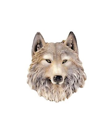 Latex Mould to Make this Garden Ornament Wolf Head Wall Plaque Mold for Plaster