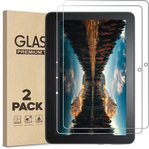 TEMPERED GLASS Screen Protector for Amazon Fire HD 8 10 Plus 2021 2020 2 Pack - Picture 1 of 18