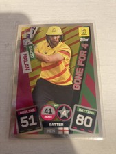 TOPPS CRICKET ATTAX  2022 CARD  HUNDRED DAWID MALAN  TRENT ROCKETS GONE FOR 4