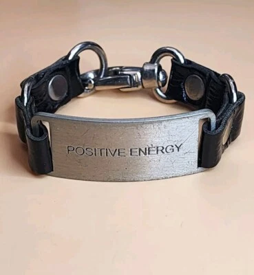 CYNTHIA H дизайны 'положительная энергия' кожаный браслет вдохновляющий бесплатный $hipping - Изображение 1 из 4
