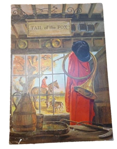 60's Tail of the Fox Restaurant Baltimore, MD Color Cover Menu Horses Dogs JRR18 - Picture 1 of 7