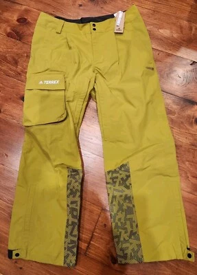 Nuevo con etiquetas Pantalones Adidas Para Hombres Grandes TERREX 3 CAPAS Nylon Nieve Oliva HC7717 $400 Foto 1 de 4