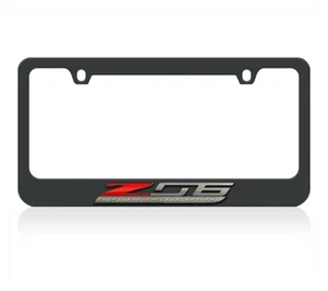 C7 Corvette Z06 Supercharged Black License Plate Frame - Picture 1 of 3