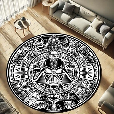 Star Wars Rug, Galactic Empire Carpet, Sci-Fi Room Decor, Space Themed Mat, Dart - Image 1 of 4