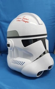 Temuera Morrison Signed Hasbro  Clone Trooper Helmet Star Wars JSA  - Picture 1 of 15