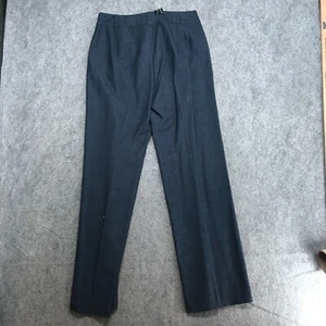 Peck & Peck Pants Womens Size 4 Blue Gray Straight Trousers Classic Fit Career - Picture 1 of 8