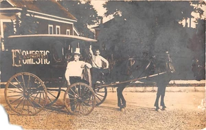 c.1910 RPPC Domestic Laundry Wagon as is - Picture 1 of 2