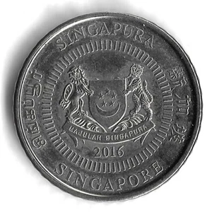 50 Cents Weltmünze Singapur 2016 - KM# 348 (b) - Bild 1 von 2