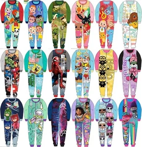 Lote de 18 pijamas/pijamas de vellón todo en uno personaje oficial para niños TOTALMENTE NUEVOS - Imagen 1 de 24