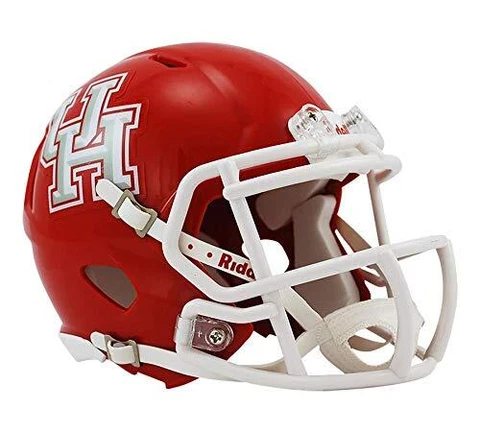 NCAA Houston Cougars Speed Mini Helmet , Red Cover