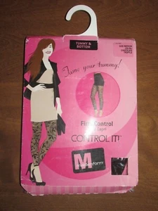941X08 Maidenform 12455 Control IT! Lace Capri Pantyhose SM Chocolate Truffle - Picture 1 of 2