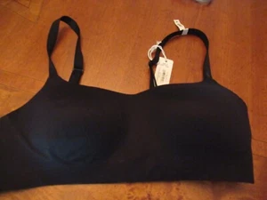 Aerie Black SMOOTHEZ Padded Seamless Wireless Bra - Size Medium - Picture 1 of 8