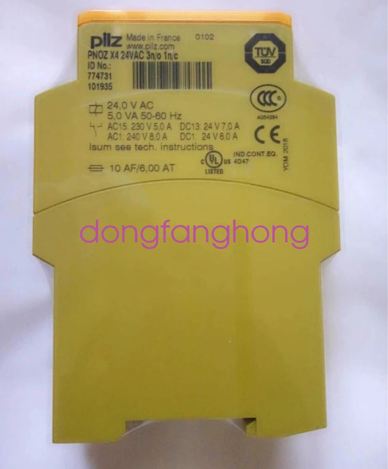 Pilz 774731 PNOZ X4 Safety Relay 24VAC 3n/o 1n/c NEW FedEx or DHL or UPS - Image 1 of 1