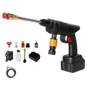 Electric Cordless High Pressure Water Spray Car Gun Portable Yard Washer Cleaner - Picture 1 of 10