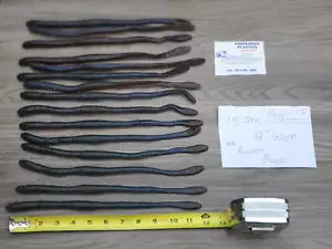 Huge Worms - Preferred Plastics - Qty 15 - 12" worms - Soft Plastics Magic 13 - Picture 1 of 1