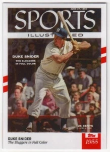 Topps X Sports Illustrated 2021 Duke Snider #2 blanco con rayas rojas #57/70 - Imagen 1 de 2