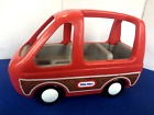 Vintage 1980s Little Tikes Red Van DOLLHOUSE Family Car Doll Minivan Made In USA