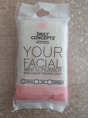 Daily Concepts YOUR FACIAL MINI SCRUBBER w/smart technology - GENTLE - NEW - Image 1 of 2
