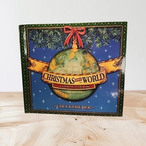 CHRISTMAS AROUND THE WORLD A POP UP BOOK Chuck Fischer Hardcover w Candy Box - Picture 1 of 20