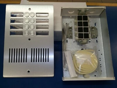 PULSANTIERA CITOFONO ALLUMINIO ANTIVANDALO 2 FILE, 8 PULSANTI ELTAS AV2008 - Immagine 1 di 2