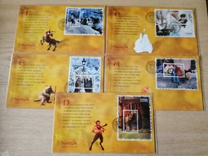 New Zealand 2005-Narnia The Lion The Witch & the Wardrobe-Set of 5 FDC - Picture 1 of 1