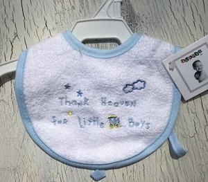 7 QTY LOT Baby Boy Bibs / “Thank Heaven For Little Boys” NWT; Size Small - Picture 1 of 1
