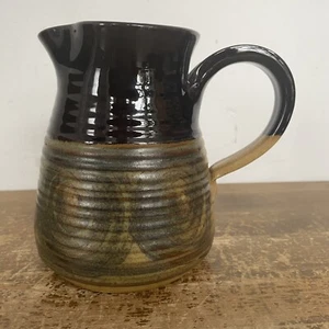 Stoneware Earthen Jug Pitcher Studio Pottery Hand Painted - Picture 1 of 20