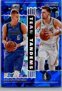 2020 Optik #2 Kristaps Porzingis/Luka Doncic Team Tandems blau rissiges Eis - Bild 1 von 2