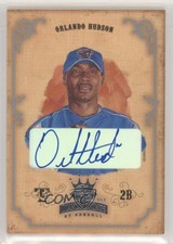 2004 Donruss Diamond Kings Silver Signatures /30 Orlando Hudson #123 Auto