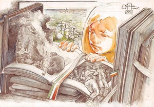 B5051) CARTOLINA BOZZETTO MARIO CICCO MMI FORLI' C.I.F.R. - Picture 1 of 2