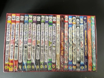1-22 Diary of a Wimpy Kid Box of Books Jeff Kinney - NEW Foto 1 de 3