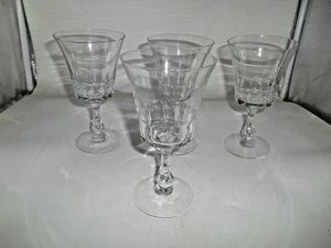 Bonito juego de 4 vasos elegantes georgianos Fostoria 8 oz. Copas de agua - Imagen 1 de 12