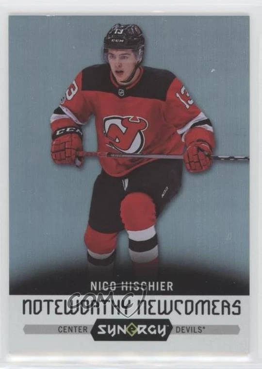 2017-18 Upper Deck Synergy Noteworthy Newcomers Nico Hischier #NN-1 Rookie RC - Image 1 of 2