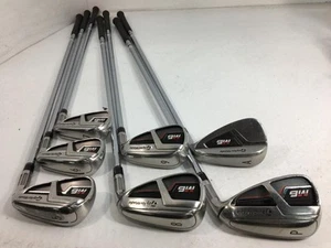 TaylorMade M6 Iron Set 8pcs 5-PW, GW, SW REAX 85 Steel Flex S - Picture 1 of 6