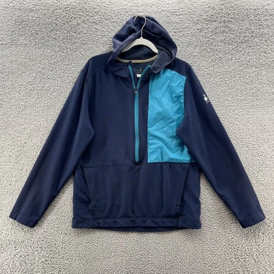 Smartwool Hoodie Men Medium Merino Sport Fleece Hybrid Half Zip Outdoor Hiking - image 1 of 4