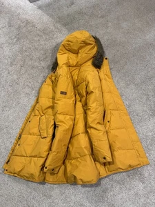 Roxy Dry Flight Technology Puffer Jacket Women's Small Yellow Hooded Full-Zip - Picture 1 of 3