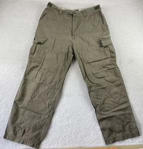 Pantalones cargo para hombre de la Segunda Guerra Mundial XL verde oliva drab algodón utilitario correas de cintura de carga - Imagen 1 de 11