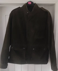 Vintage AUSTIN REED Men's Green Corduroy Coat Jacket Hauptfutter Lining  - L/XL - Picture 1 of 7