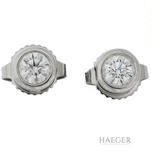 Tiffany & Co. Solitär Ohrstecker Platin 950 0,20 ct Diamanten - Bild 1 von 4
