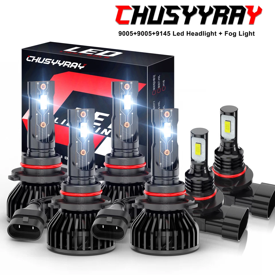 Combo de bombilla antiniebla faros LED 9005 9005 9145 para Saturn Astra 2008-2009 Foto 1 de 4