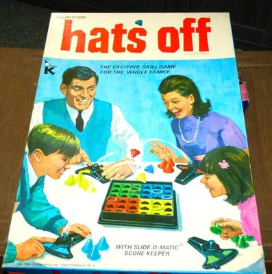 ⛄Vintage 1967 Kohner Bros. HATS OFF w/Slide o Matic Scorekeeper - Image 1 of 4