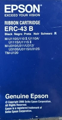 Epson ERC-43B Ribbon Cartridge | Black NOS - Image 1 of 2