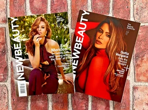 NEW BEAUTY Magazines Spring Summer Fall 2025 • Eva Mendes & Sofia Vergara Covers - Picture 1 of 3