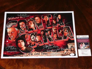 JASON PATRIC, NEWLANDER, WIRTH & CHANCE SIGNED THE LOST BOYS 11X17 POSTER JSA!! - Picture 1 of 1