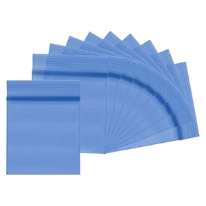 Mini bolsas de plástico, (1,2 x 1,6 pulgadas, azul) (100 piezas), bolsa de polietileno resellable - Imagen 1 de 7