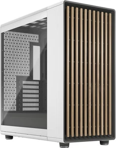 Fractal Design - North XL Chalk White Chassis with Oak Front and Clear TG Sid... - Picture 1 of 6
