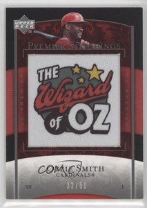 2007 Upper Deck Premier Premier Stitchings /50 Ozzie Smith #PS-63 HOF