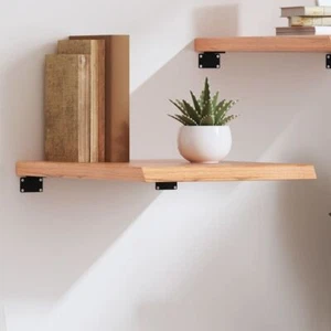 Wall Shelf Light brown Solid oak wood 23.6 in x 15.7 in Durable - Picture 1 of 9